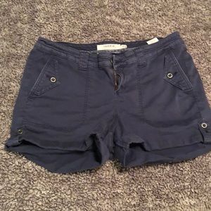 Dark Blue Twill Shorts